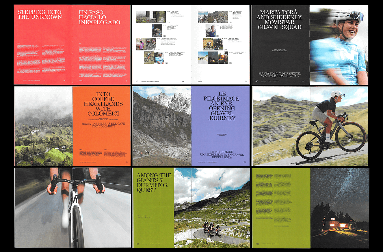 Dirección de arte y maquetación editorial en RAW Cycling Magazine