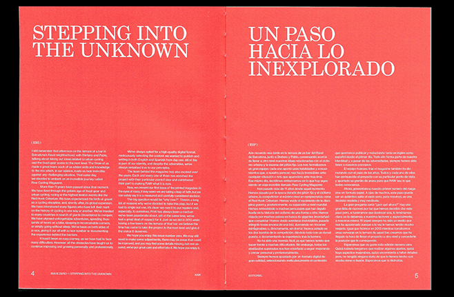 Dirección de arte y maquetación editorial en RAW Cycling Magazine