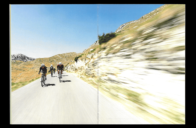 Diseño editorial de RAW Cycling Magazine Issue Zero