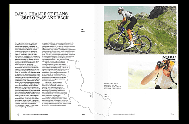Dirección de arte y maquetación editorial en RAW Cycling Magazine